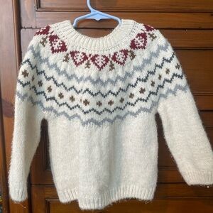 Zara boys fair isle sweater 3-4